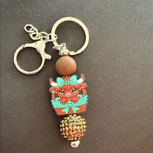 Charming Brown and Gold Key Holder